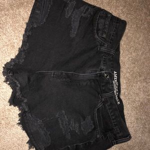 American Eagle Black Jean Shorts